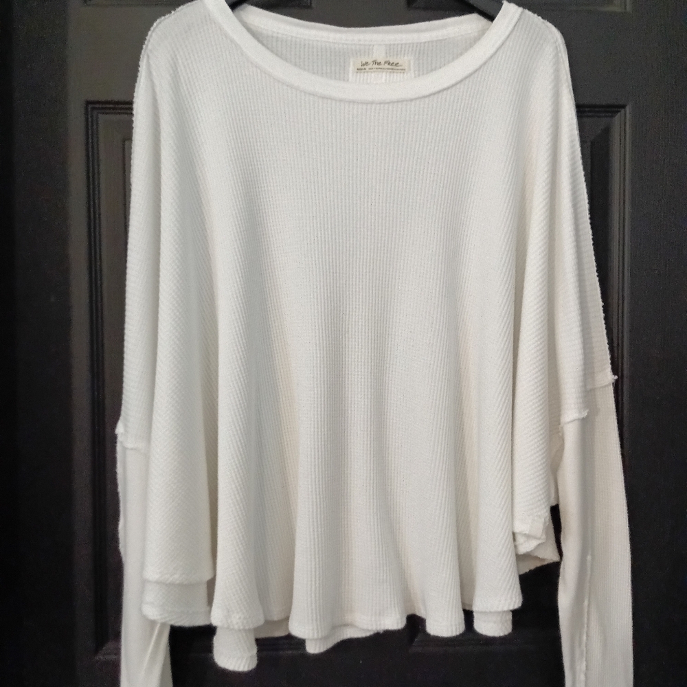 We The Free Sz. M Microphone Drop Oversized Thermal - Picture 7 of 16